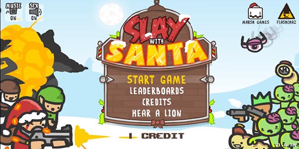 بازی فلش آنلاین کشتار با بابانوئل